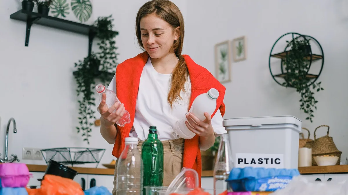 Recyclable plastics and bottles sorted at home for responsible disposal after a Dubai junk pickup