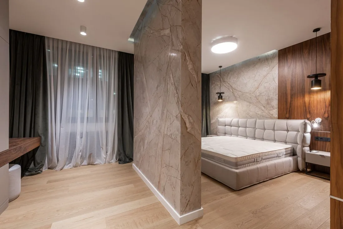 Premium Dubai apartment bedroom with fitted storage ready for wardrobe collection and bedroom clearance
